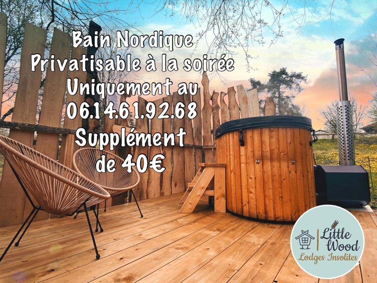 Little Wood Lodges Insolites Bailly-aux-Forges ภายนอก รูปภาพ
